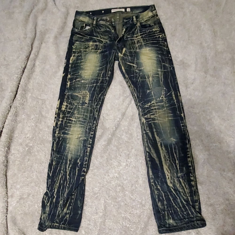 Distressed jeans